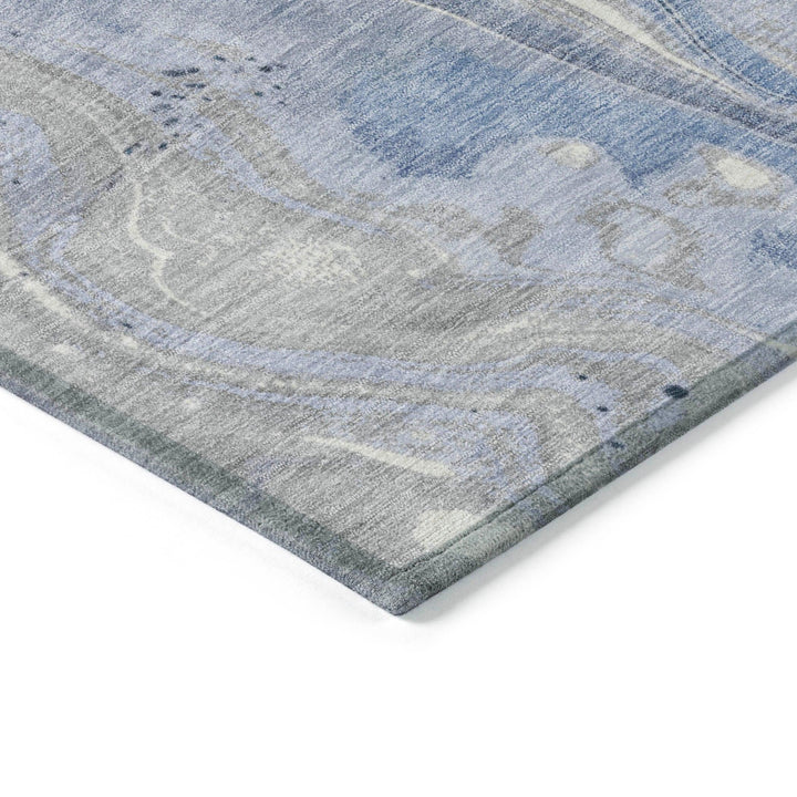 Caelara Blue Washable Indoor - Outdoor Rug - LOOMLAN - LOOMLAN Rugs - Outdoor Rugs