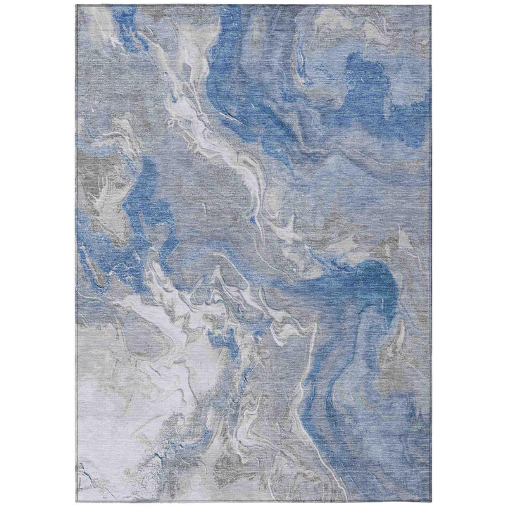 Caelaris Blue Washable Indoor - Outdoor Rug - LOOMLAN - LOOMLAN Rugs - Outdoor Rugs