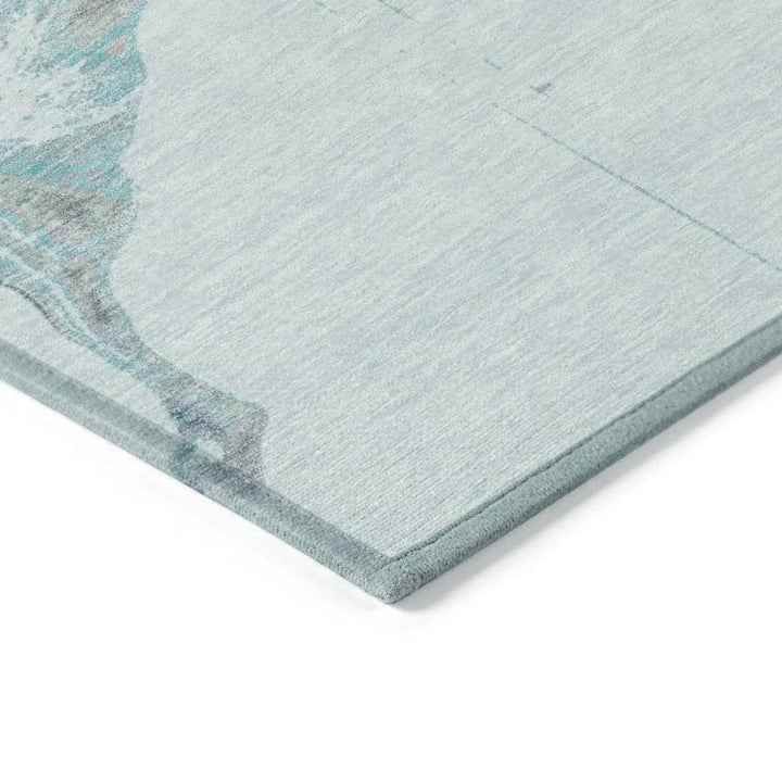 Caelora Teal Washable Indoor - Outdoor Rug - LOOMLAN - LOOMLAN Rugs - Outdoor Rugs