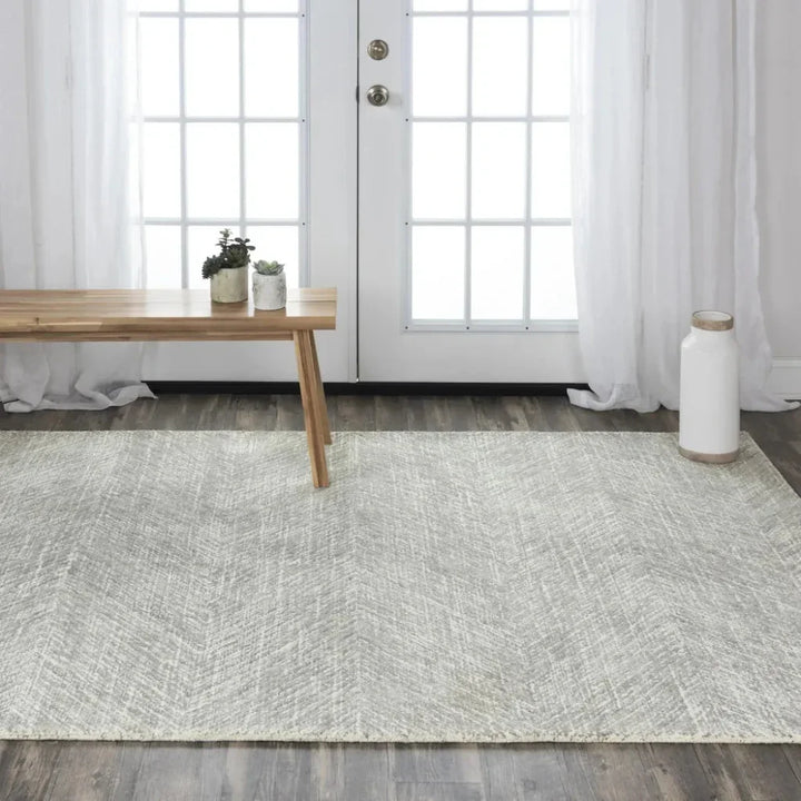 Cafa Chevron Gray Area Rugs For Living Room - LOOMLAN - LOOMLAN - Area Rugs