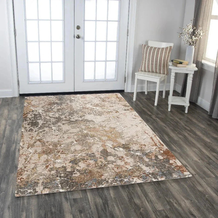 Cait Abstract Beige/ Multi Large Area Rugs - LOOMLAN - LOOMLAN - Area Rugs