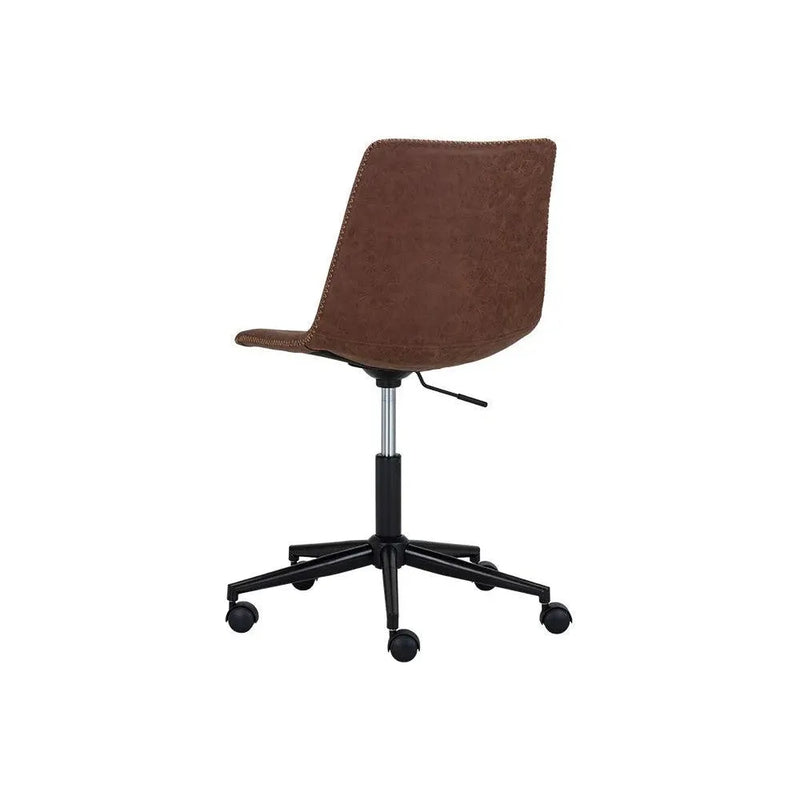 Cal Leather Armless Office Chair