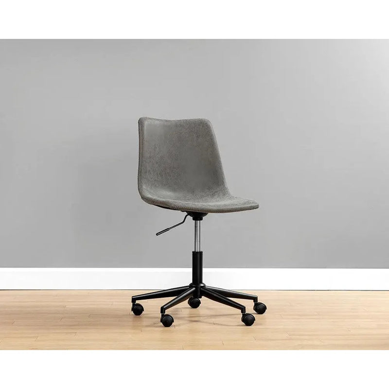 Cal Leather Armless Office Chair