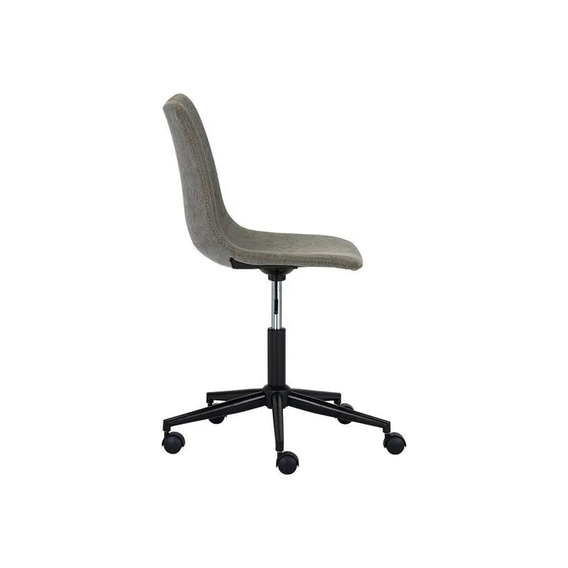 Cal Leather Armless Office Chair