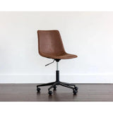 Cal Leather Armless Office Chair