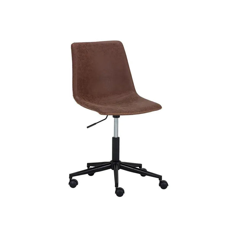 Cal Leather Armless Office Chair