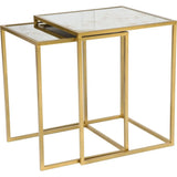 Calais Nesting Tables Brass