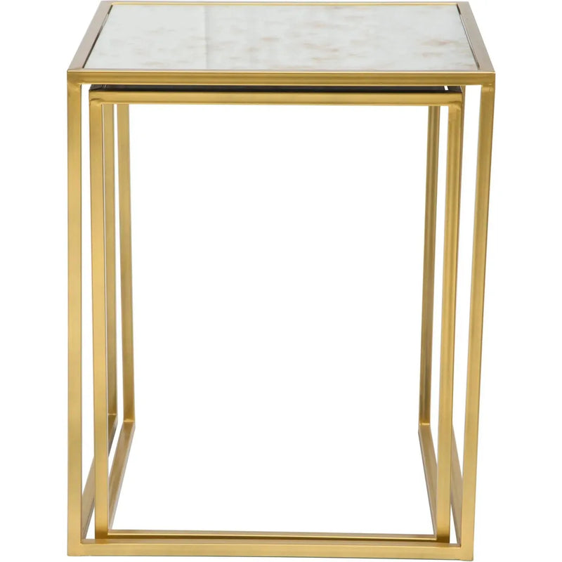 Calais Nesting Tables Brass