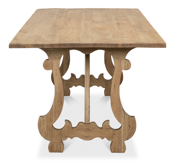 Calambac Driftwood Dining Table Seats 6-Dining Tables-Sarreid-LOOMLAN