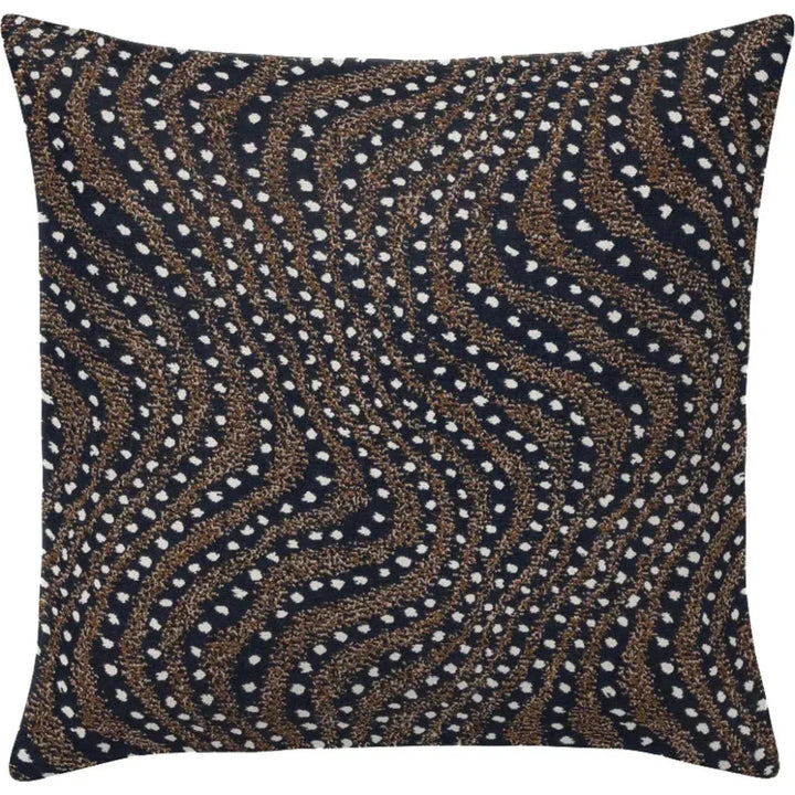 Calder Indigo Handmade Outdoor Pillow-Outdoor Pillows-Earnest Collection-20" Square-LOOMLAN