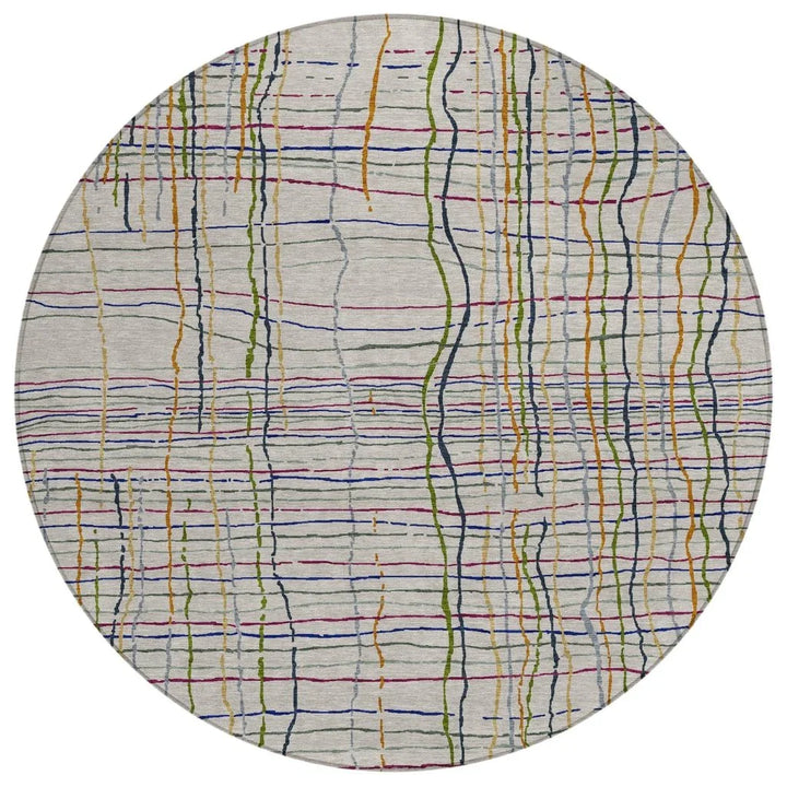 Calista Putty Washable Indoor-Outdoor Rug-Outdoor Rugs-LOOMLAN Rugs-8' x 8'-LOOMLAN