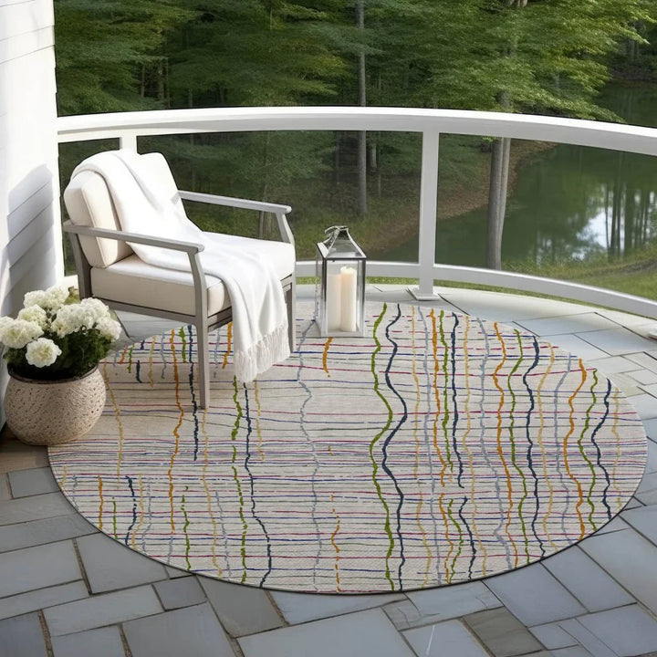 Calista Putty Washable Indoor-Outdoor Rug-Outdoor Rugs-LOOMLAN Rugs-LOOMLAN