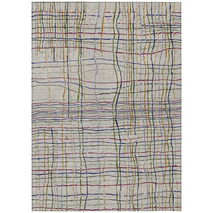 Calista Putty Washable Indoor-Outdoor Rug-Outdoor Rugs-LOOMLAN Rugs-2'6" x 3'10"-LOOMLAN