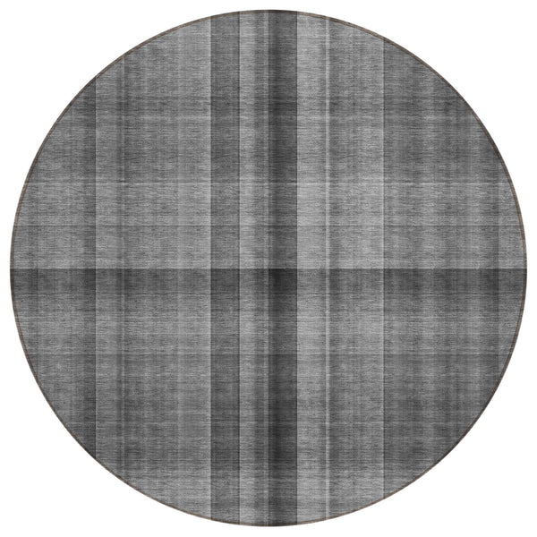 Calm Mirage Grey Washable Indoor-Outdoor Rug