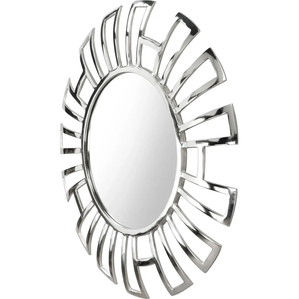 Calmar Round Mirror Aluminum