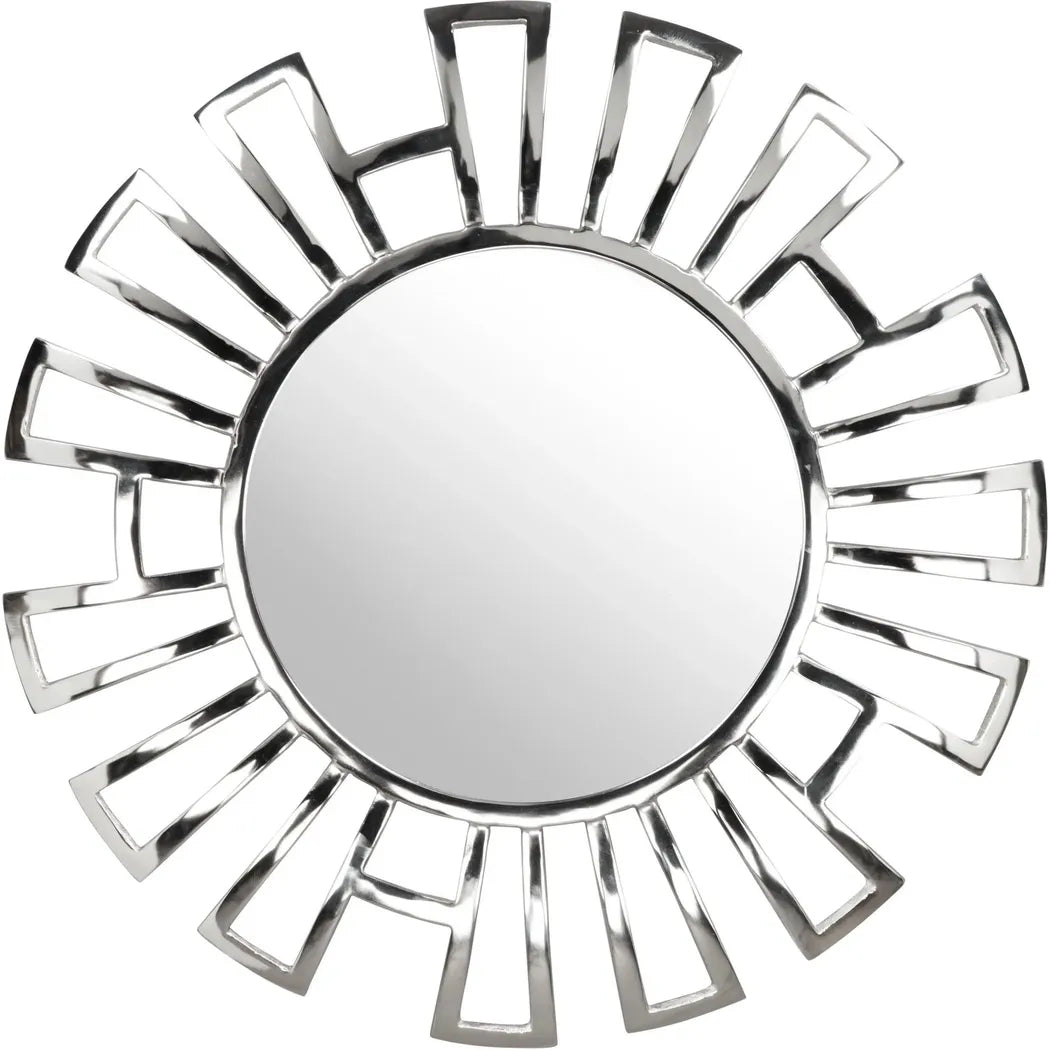 Calmar Round Mirror Aluminum