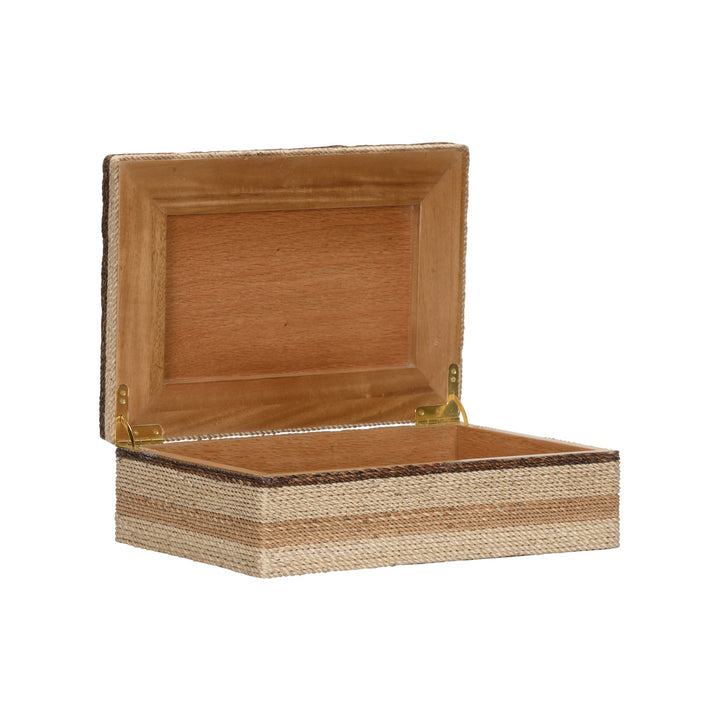 Calusa Dyed Abaca Rope Warp Decorative Box