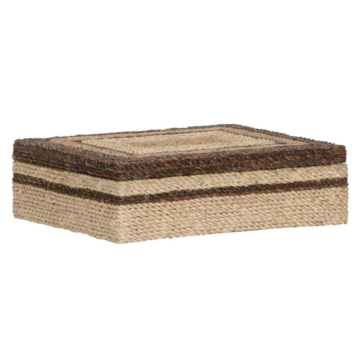 Calusa Dyed Abaca Rope Warp Decorative Box