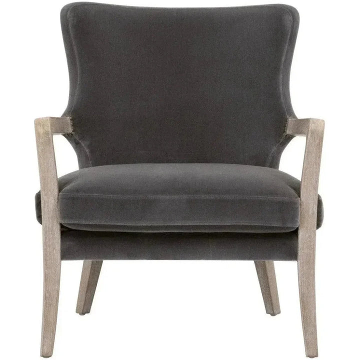 Calvin Club Chair Dark Grey Velvet - LOOMLAN - Essentials For Living - Accent Chairs