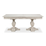 Cambiare Extendable Dining Table Ivory Bianca-Dining Tables-Sarreid-LOOMLAN