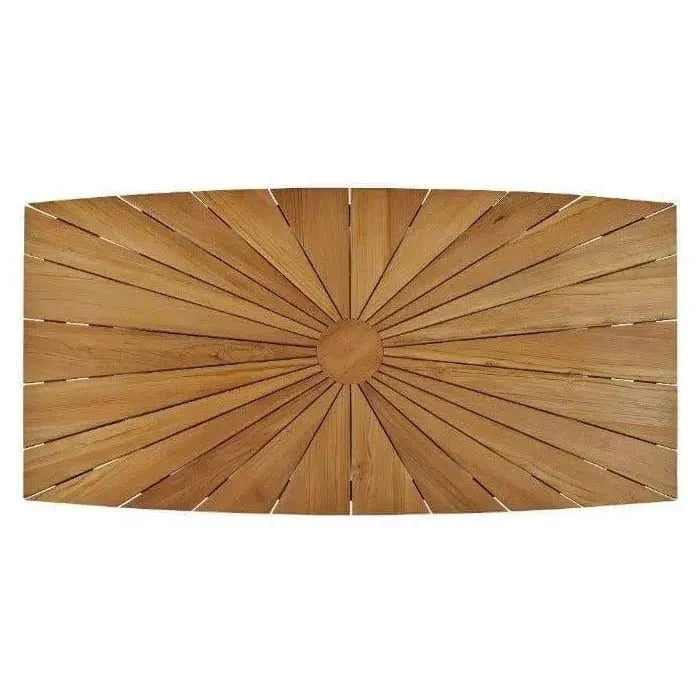 Teak Outdoor Dining Table for 8 | LOOMLAN