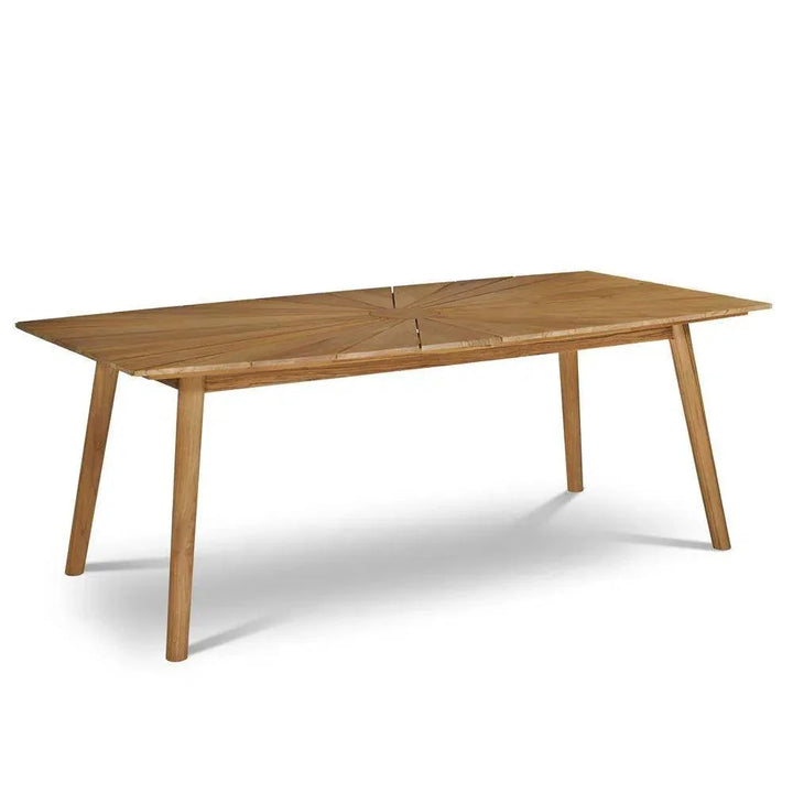 Teak Outdoor Dining Table for 8 | LOOMLAN