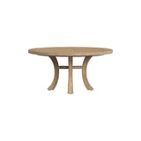 Cambrian Teak Round Outdoor Dining Table-Outdoor Dining Tables-Sunset West-LOOMLAN