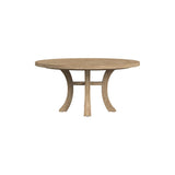 Cambrian Teak Round Outdoor Dining Table-Outdoor Dining Tables-Sunset West-LOOMLAN