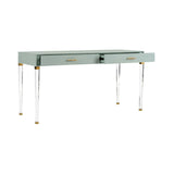 Camilla Faux Shagreen Warpped Desk-Home Office Desks-Chelsea House-LOOMLAN