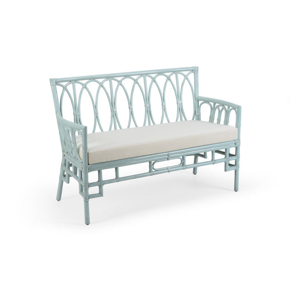 Camilla Rattan Framed Settee-Bedroom Benches-Wildwood-LOOMLAN