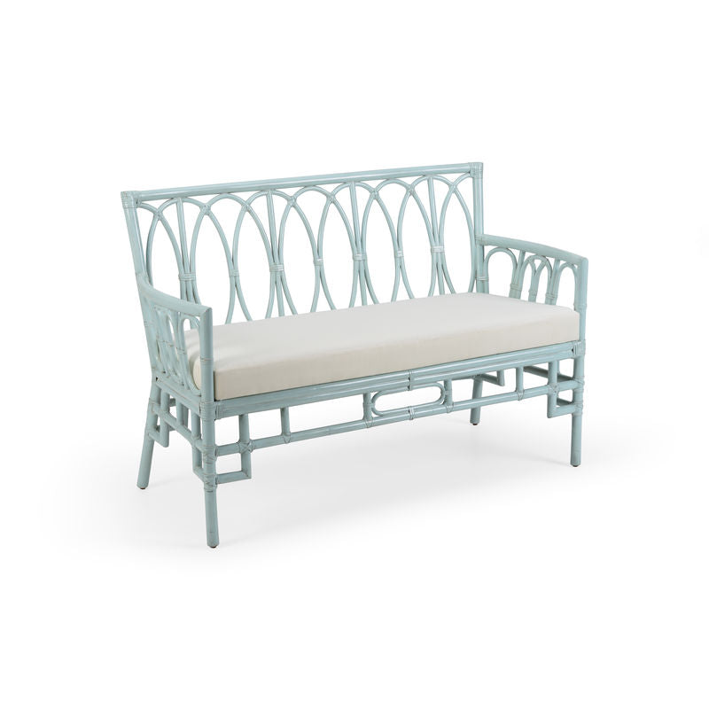 Camilla Rattan Framed Settee-Bedroom Benches-Wildwood-LOOMLAN