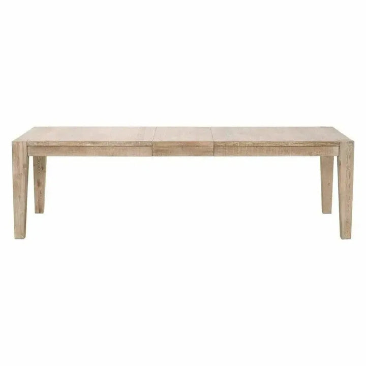 Canal Reclaimed Wood Extendable Dining Table Gold Inlay-Dining Tables-Essentials For Living-LOOMLAN
