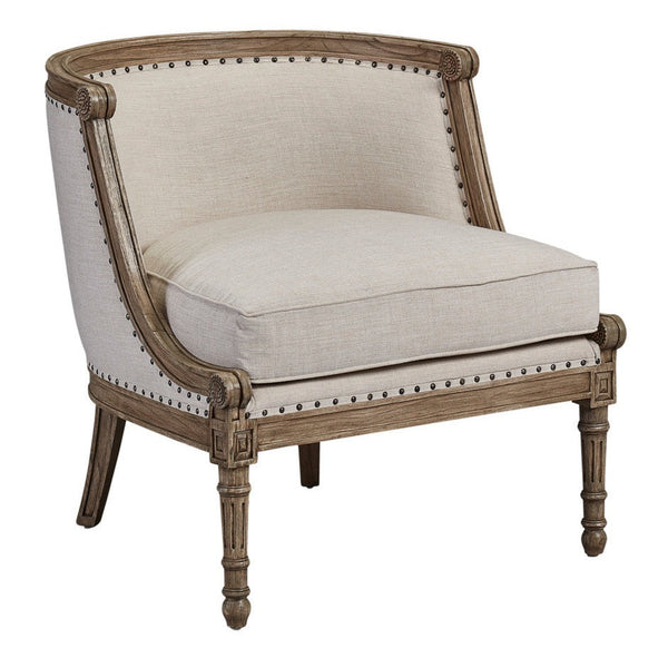 Candance Barrel Back Club Chair-Accent Chairs-Furniture Classics-LOOMLAN