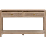 Cane 2-Drawer Entry Console Wood & Cane