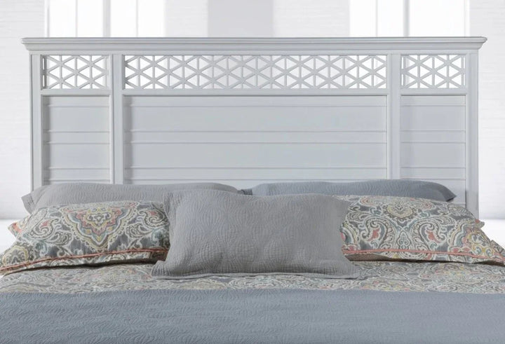 Cane Bay Fretwork Wood Panel Bed - LOOMLAN - Palmetto Home - Beds
