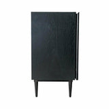 Cane Black & White Small Solid Wood Sideboard-Sideboards-LH Imports-LOOMLAN