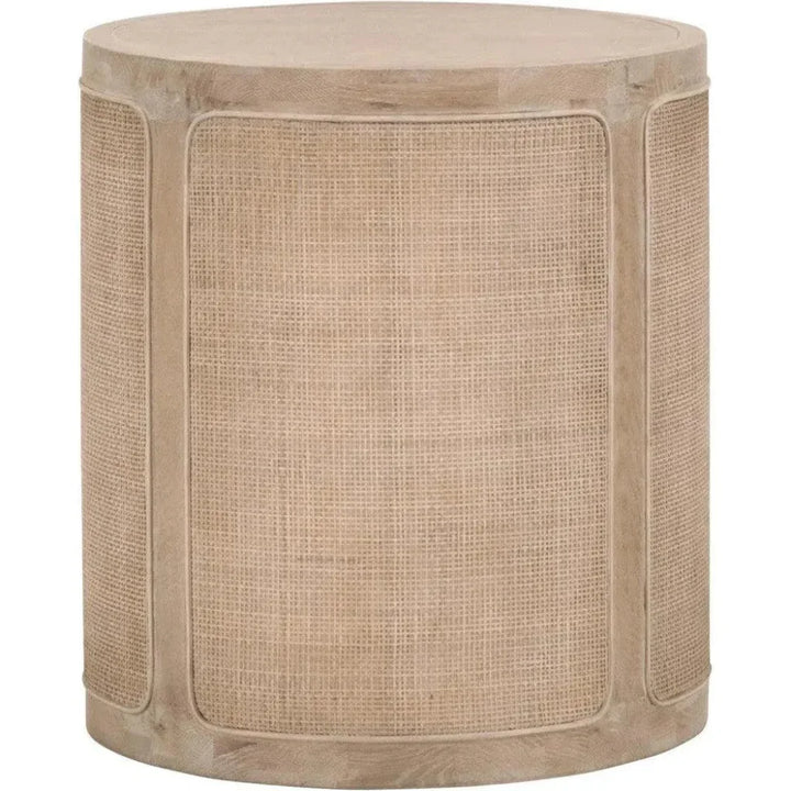 Cane End Table Reclaimed Solid Wood - LOOMLAN - Essentials For Living - Side Tables