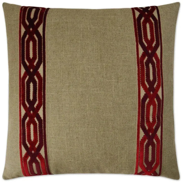 Cannes Red Throw Pillow With Insert - LOOMLAN - D.V. Kap - Throw Pillows