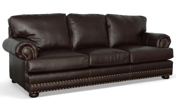 Canyon Panorama - Southwestern Custom Made Leather Sofa Sofas & Loveseats LOOMLAN By Uptown Sebastian