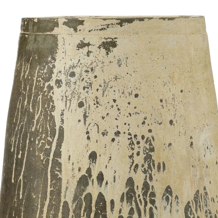 Capaci Terracotta Outdoor White Planter-Outdoor Accessories-Currey & Co-LOOMLAN