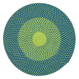 Cape Eden Round Outdoor Rugs-Outdoor Rugs-Colonial Mills-Limelight Blue-3' x 3'-LOOMLAN