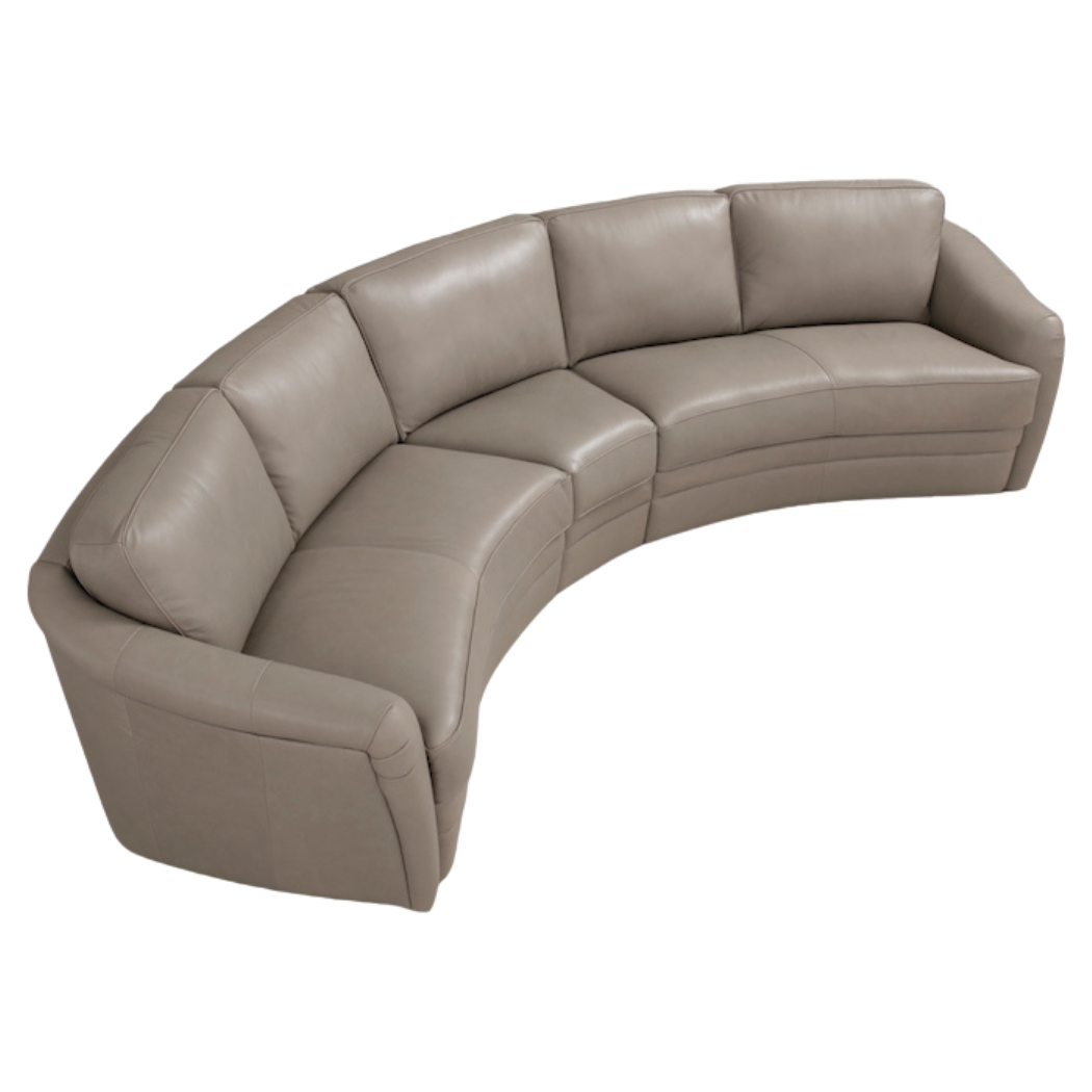 Capri Luxurious Leather Comfort Sectional