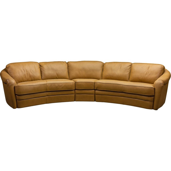 Capri Luxurious Leather Comfort Sectional-Sectionals-Olivia + Quinn-LOOMLAN