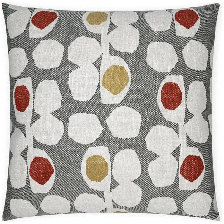 Caprioni Abstract Red Yellow Large Throw Pillow - LOOMLAN - D.V. Kap - Throw Pillows