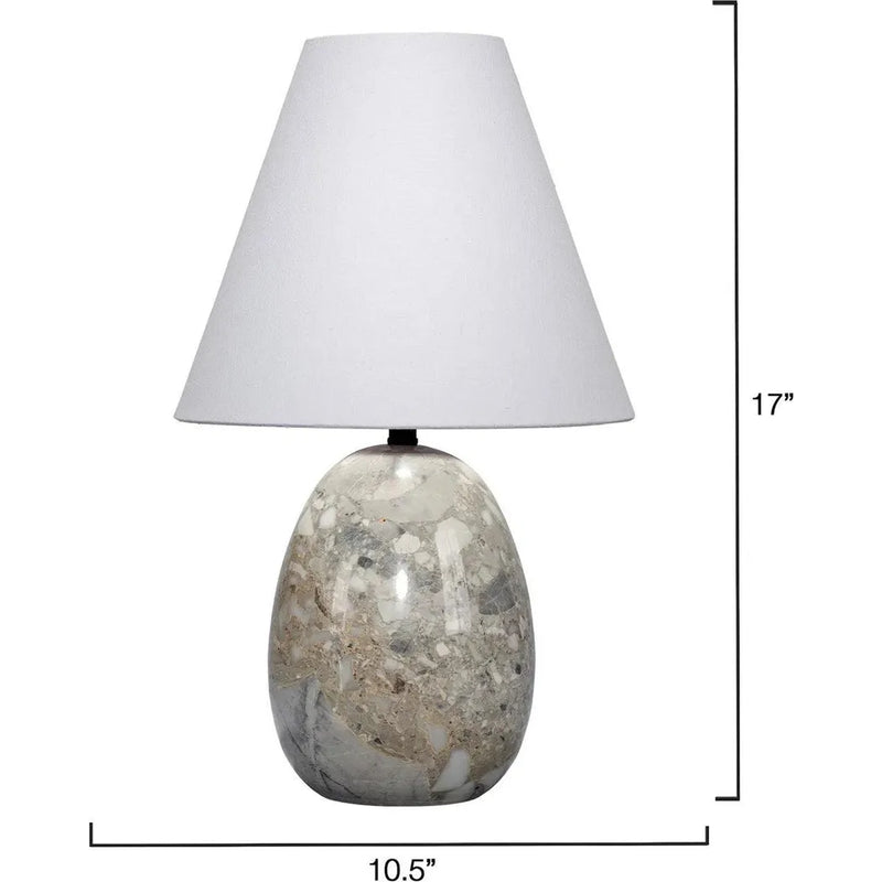 Capsule Travertine Table Lamp Home Lighting