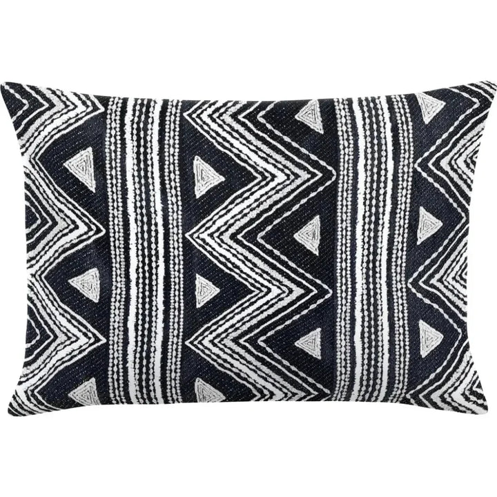 Carbato Quarry Handmade Outdoor Pillow-Outdoor Pillows-Earnest Collection-20"x13" Lumbar-LOOMLAN