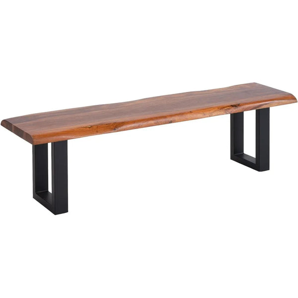 Carden Sheesham Timber Wood Dining Bench-Dining Benches-LOOMLAN-LOOMLAN