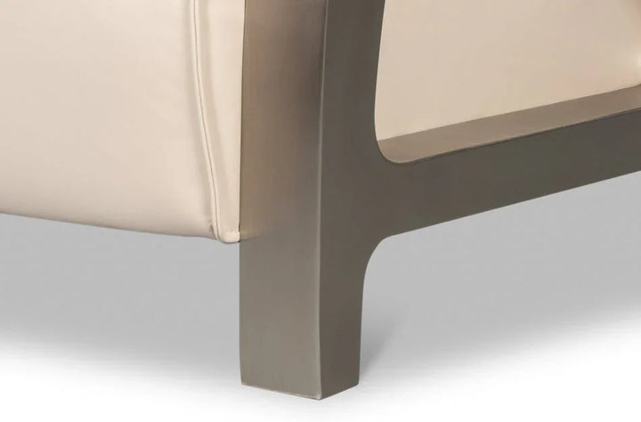 Carlisle Top Grain Leather Armchair - LOOMLAN - Sarreid - Club Chairs