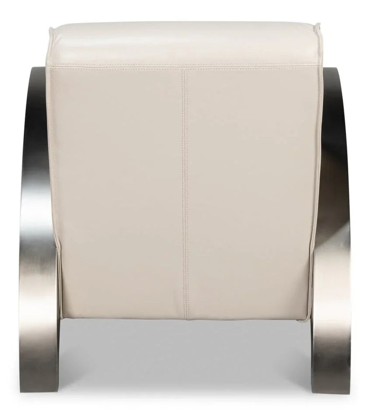 Carlisle Top Grain Leather Armchair - LOOMLAN - Sarreid - Club Chairs