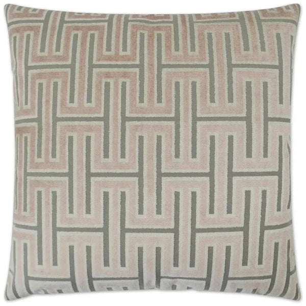 Carlyle Blush Brown Throw Pillow With Insert - LOOMLAN - D.V. Kap - Throw Pillows